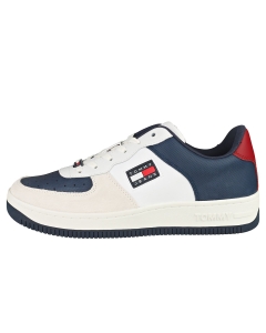Tommy Jeans BASKET VARSITY CUPSOLE Men Casual Trainers in White Navy Red