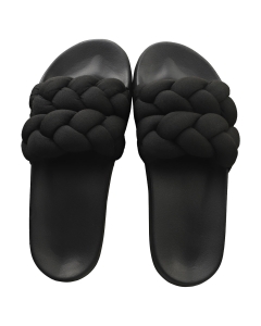 Tommy Jeans BRAIDED Women Slide Sandals in Black