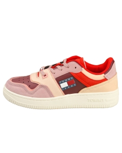 Tommy Jeans LOW Women Fashion Trainers in Deep Rouge