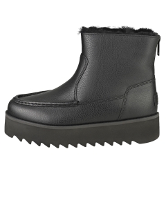 UGG CLASSIC RISING HEEL ZIP Women Platform Boots in Black