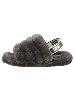 UGG FLUFF YEAH SLIDE Kids Slippers Sandals in Charcoal