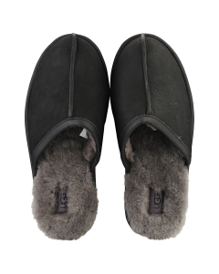 UGG SCUFF LEATHER Men Slippers Shoes in Black