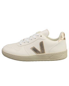 VEJA V-10 CHROMEFREE Women Casual Trainers in White Gold