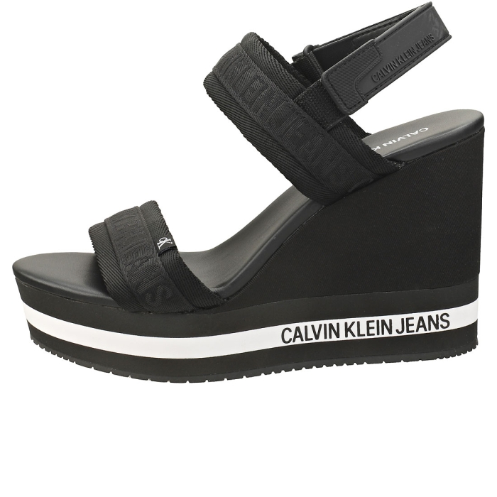 Calvin Klein SLING PES Women Wedge Sandals in Black