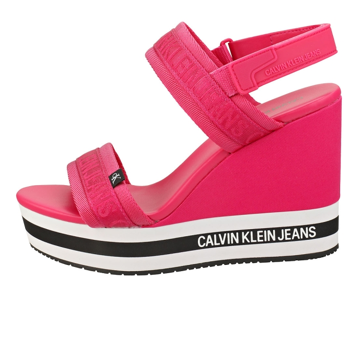Calvin Klein SLING PES Women Wedge Sandals in Pink