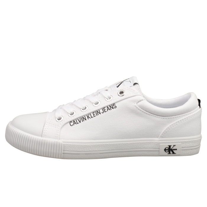 Calvin Klein VULCANIZED SNEAKER LACE UP Women Casual Trainers in White