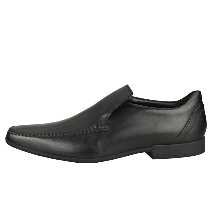glement seam black leather