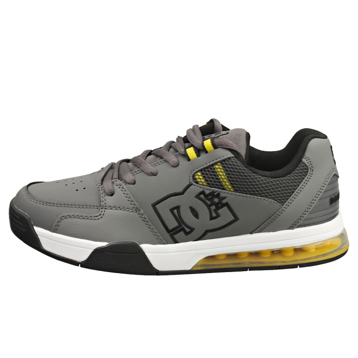 DC Shoes VERSATILE Men Skate Trainers in Grey Yellow