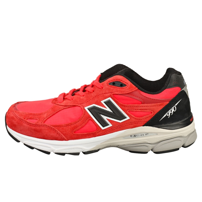 New Balance 990 Men Fashion Trainers in Red Black
