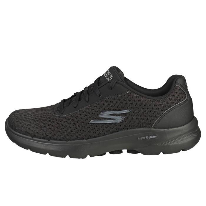Skechers GO WALK 6 ICONIC VISION Women Casual Trainers in Black