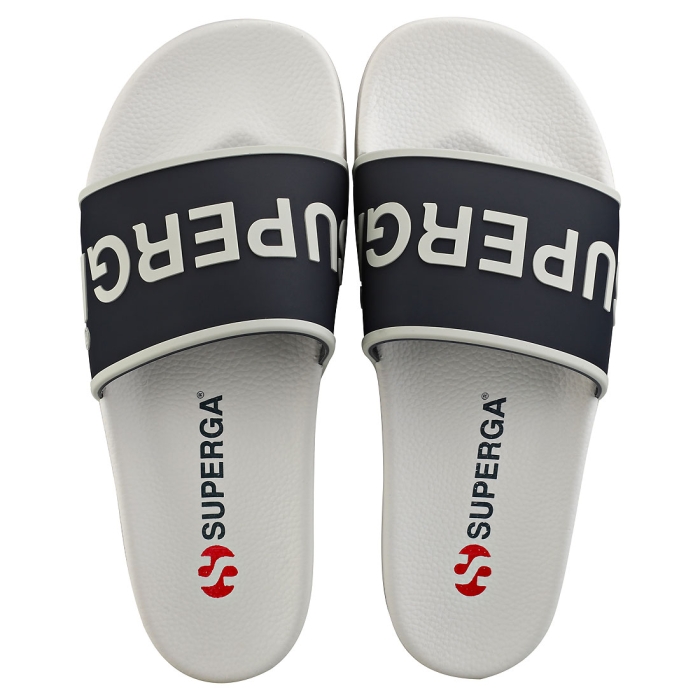 4 UK Details about   Superga 1908 Putpru Womens White Navy Slide Sandals 