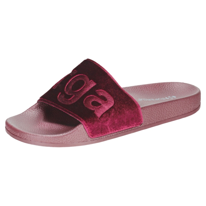 Superga velvet slides Clearance