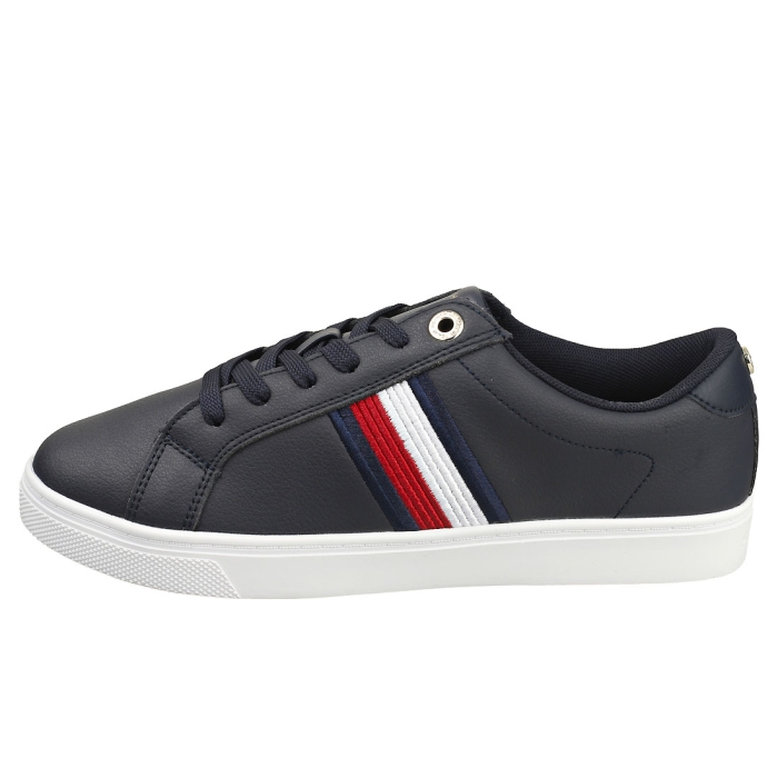 Tommy Hilfiger ESSENTIAL STRIPES SNEAKER Women Casual Trainers in Space ...