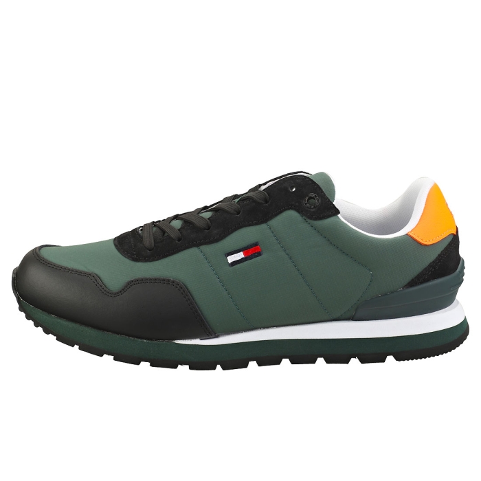 Tommy Jeans Lifestyle Mix Runner Mens Dark Pine Casual Trainers