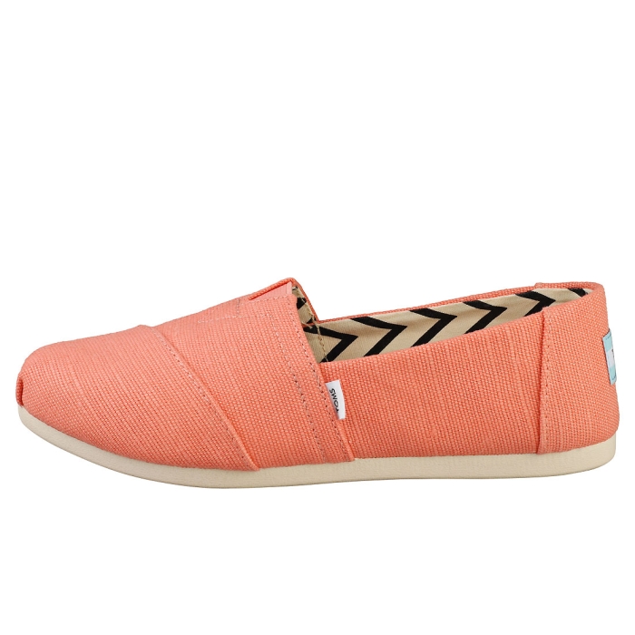 Peach slip shop on shoes